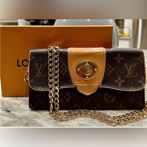 Louis Vuitton Authentic Monogram Leather Boetie Long Wallet EUC NO CHAIN
